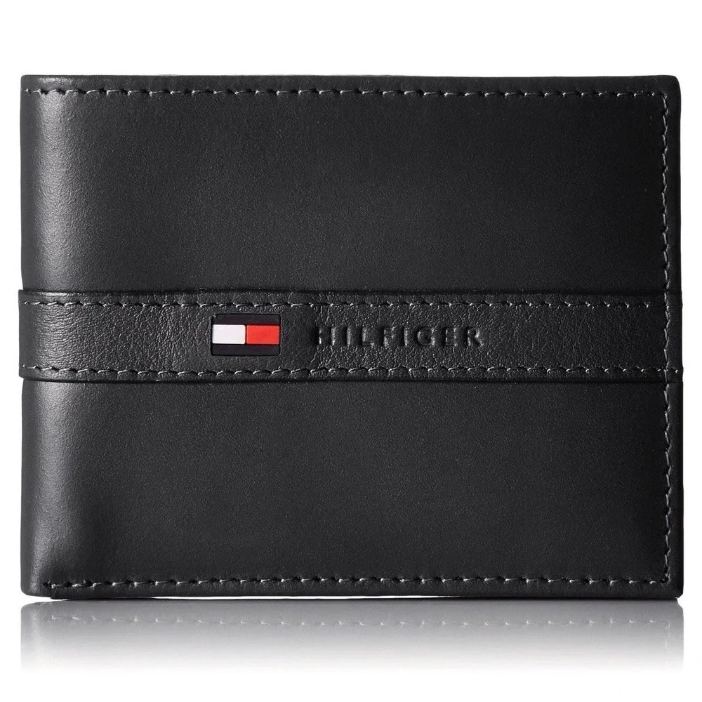 Tommy Hilfiger Men's Premium Leather Credit Card ID Wallet Billfold 31TL22X062